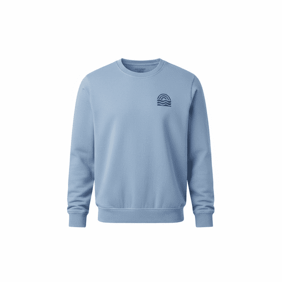 Men's French Terry Crewneck Pullover Sweatshirt - Rig Blue L