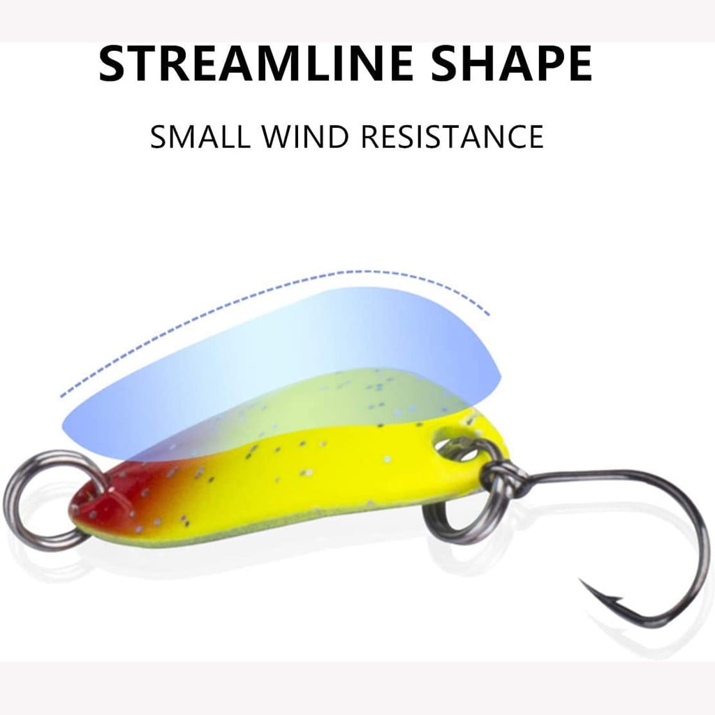 Bait Colourful With Single Hooks Trout Spoon Set Spin Fishing