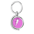 thumbnail image 1 of Plump pata larga chica Rotating keychain Metal Keyring Holder, 1 of 2