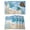 Blue, variant on Navy Blue Turtle Coastal Placemats Set of 6 Waves Seaside Summer Beach Ocean Place Mats Indoor Wipeable Table Mats Washable Dining Table Placemats for Kitchen Holiday Party Home Decor 13x19 Inch