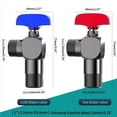 thumbnail image 2 of 1/2 Inch All Copper Ball Valve, Ball Core Full Open High Flow Angle Valve, Hot and Cold Water Control Ball Valve Blue,1 x Ball Valve,Blue, 2 of 7