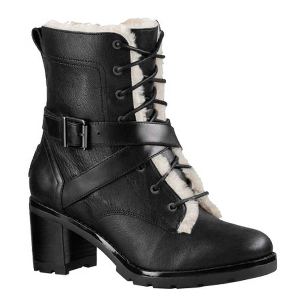 UGG UGG Women's Ingrid Lace Up Lug Sole Stacked Heel Boots 1012905