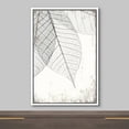 thumbnail image 3 of wall26 Framed Canvas Print Wall Art Hanging Transparent Black &amp; White Grunge Leaves Floral Nature Illustrations Modern Art Rustic Dramatic for Living Room, Bedroom, Office - 24"x36" Whi, 3 of 5