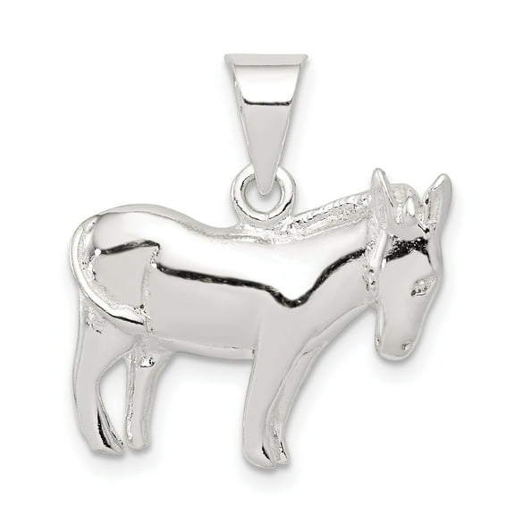 Sterling Silver Donkey Pendant Charm Animal Jewelry