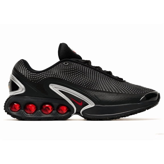 Nike Men's Air Max Dn Black Metallic Silver Red Running Shoes, from StockX