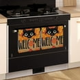 thumbnail image 2 of 2 Pcs Funny Kitchen Towels,Fall Black Cat Welcome Leaves Microfiber Dish Towels,Kitchen Tea Towels,Kitchen Towel Set (18" X 26"), 2 of 3