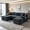 Gray, variant on AUU 106.3" Cloud U-Shape Modular Sectional Sleeper Sofa with Extra-Deep Seats – No Assembly Required, Convertible Couch for Living Room, Bedroom, or Apartment