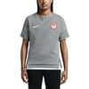 Nike Women's Tech Fleece Team USA Crew Sweatshirt-Carbon Heather