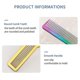thumbnail image 3 of 2 Pieces Barber Clipper Combs, Anti-Static - Colorful and Gold, 3 of 5