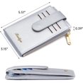 thumbnail image 3 of RFID Card Holder Wallet for Women Slim Wallets Bifold Multi Card Case Zipper Coin Purse, 3 of 5