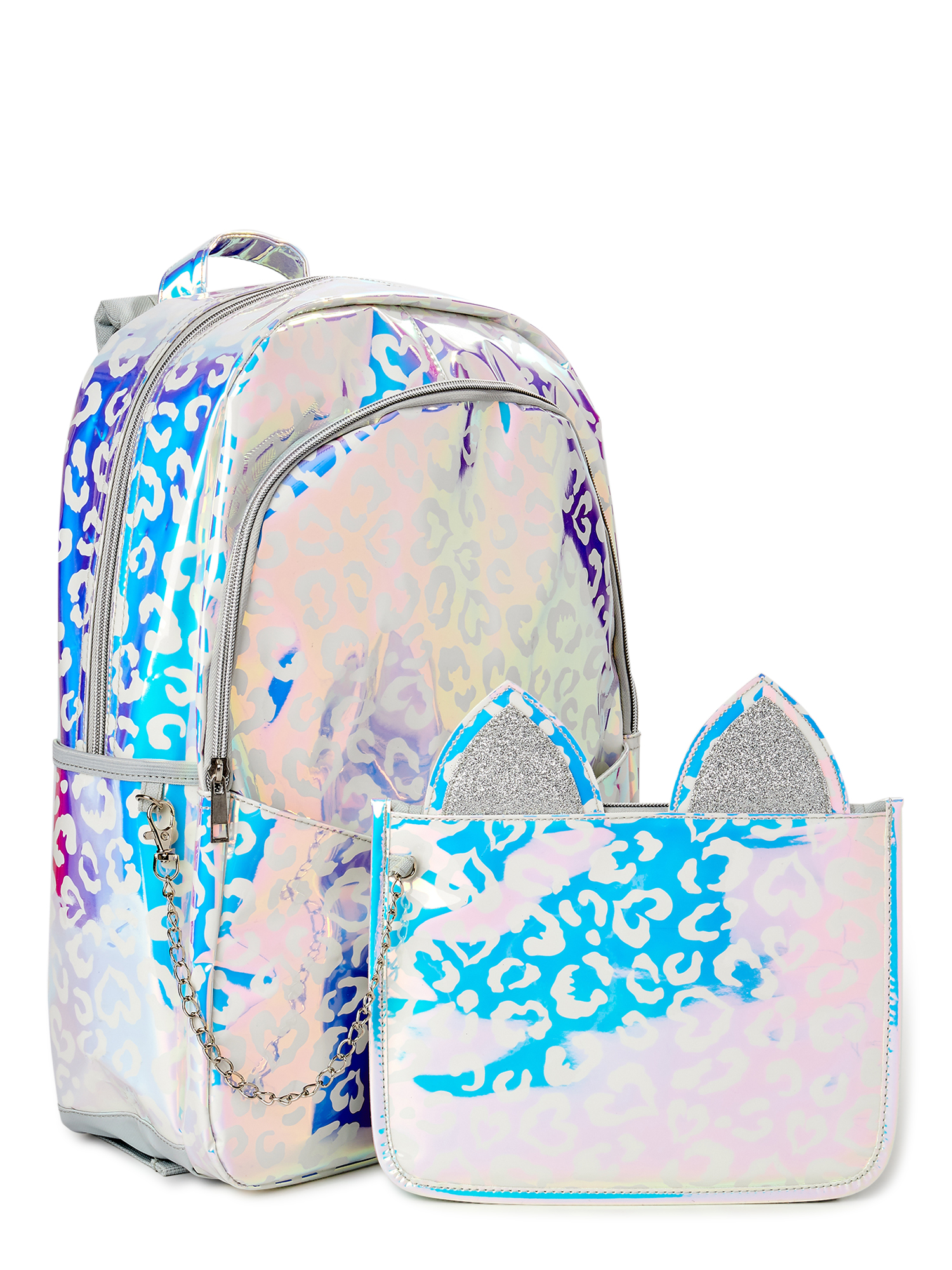 Wonder Nation Critters Iridescent Kitty Backpack Set, 2-Piece - image 3 of 6