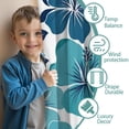 thumbnail image 3 of Blackout Kids Curtains,Blue Pioneer Flower Childrens Insulated Curtains Set Of 2,Bedroom Essentials,Toddler Room Decor 42x54in(106x137cm), 3 of 4