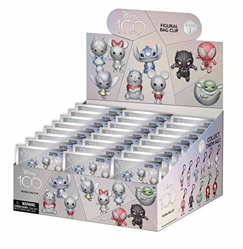 Disney 100 Multi 3D Foam Bag Clip - Cute Mickey Character Toy for