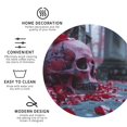 thumbnail image 3 of Kdxio Gothic Red Skull Cemetery Funny Coasters,4 Pcs Leather Coasters,Housewarming Gifts,Protect Furniture from Water Marks Scratch and Damage, 3 of 6
