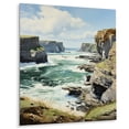 thumbnail image 2 of Designart "England Majestic Cliffsengland horizon II" Nautical & Beach Metal Wall Decor, 2 of 5