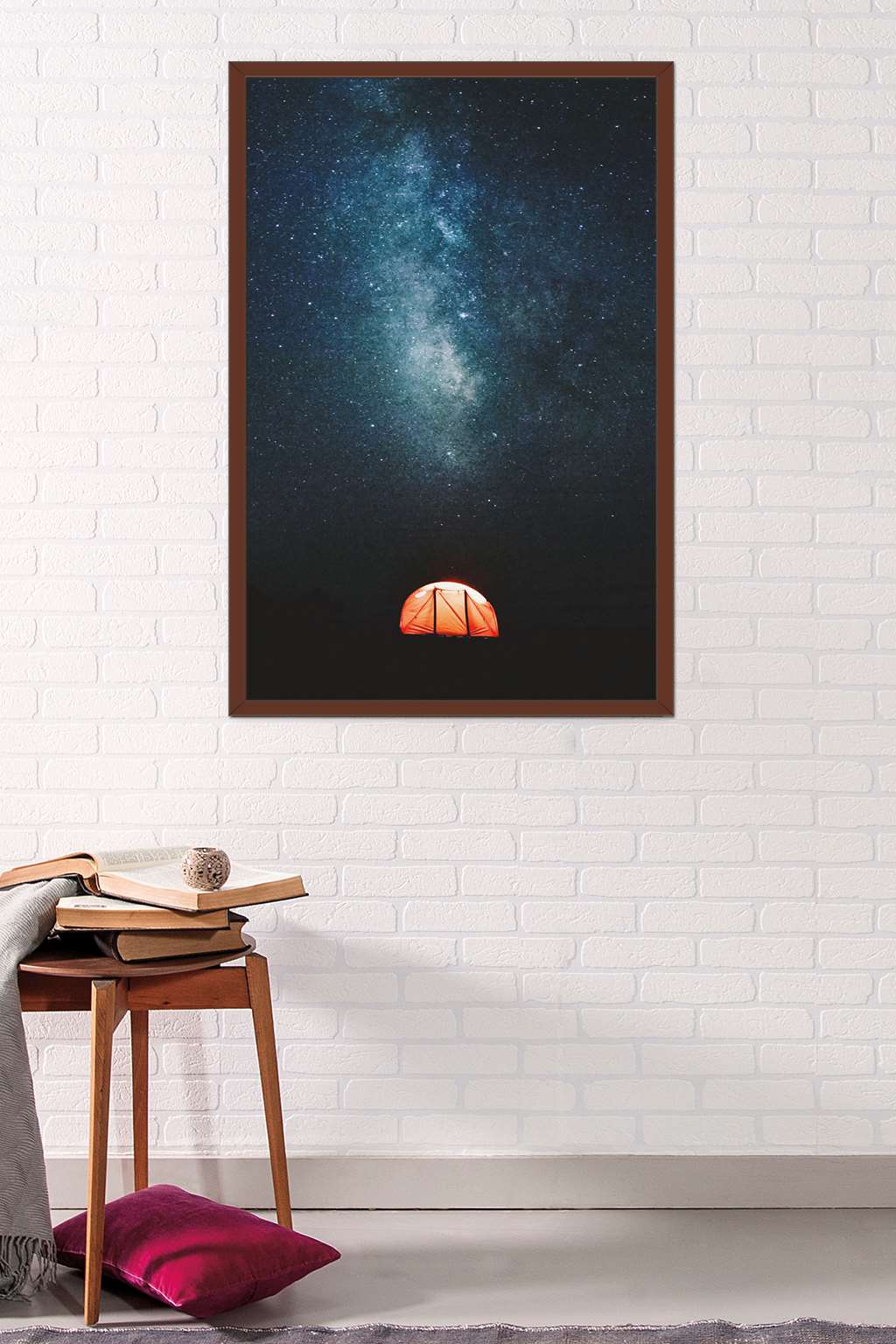 Under The Stars Wall Poster, 22.375" x 34", Framed
