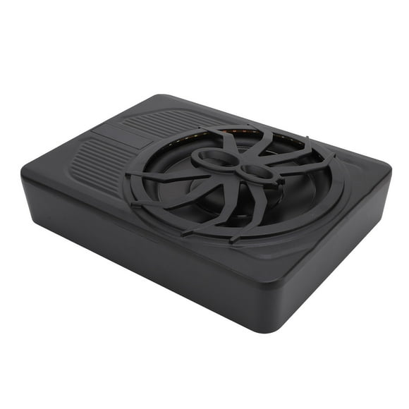10" 800W Powered Car Subwoofer, Slim Underseat Powered Car Subwoofer with LED Atmosphere Light, Excellent Heat Dissipation Car Truck Audio Sub Built in