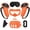 Orange, variant on Meponn Soft VR Protective Cover Silicone Accessories Kit for Meta Quest 3,Orange