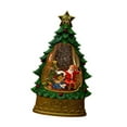 thumbnail image 2 of Sharprepublic Christmas Snow Globe Christmas Ornament Night Light Christmas Tree Music Box Santa and Tree, 2 of 8