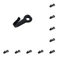 thumbnail image 3 of Riwesomey Gancho para llaves Mini perchas pulidas Montado en la pared Usable Colgando Ganchos de alta resistencia Abrigo Bolsa Sombrero Hogar Rocíe negro 10piezas, 3 of 6