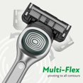 thumbnail image 3 of Sistema de afeitar DORCO SLEEK de seis cuchillas con tecnología Multi-Flex, mango de afeitado de precisión, incluye 2 cartuchos, 3 of 8