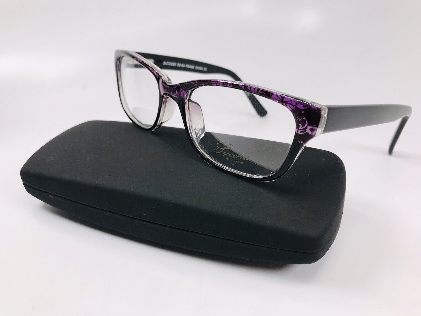 New Designer Inspired SUCCESS SS-506 Matte Crystal Eyeglasses 50mm with Case New Designer Inspired SUCCESS SS-506 Matte Crystal  main image 3