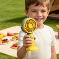 thumbnail image 3 of ICQOVD Desktop Fan Usb Rechargeable Handheld Mini Fan Hands Free Portable for Summer Outdoor Work Travel, 3 of 5