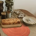 thumbnail image 4 of Round Braided Placemats Set of 8 Place mats for Dining Tables Woven Heat Resistant Table Mats 15 inch for Fall (E Brown, 8pcs), 4 of 13
