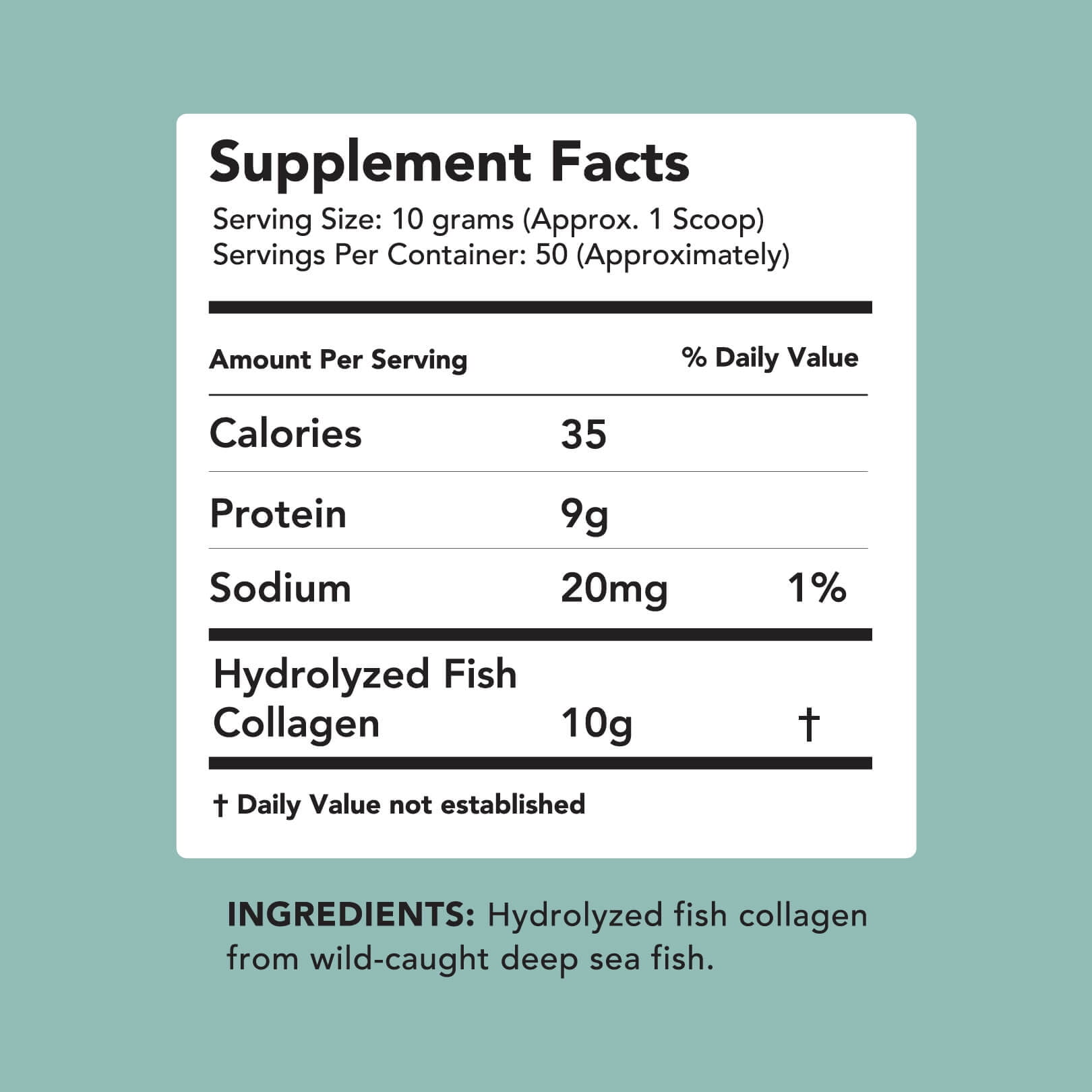 Amandean Premium Anti-Aging Marine Collagen Powder 17.6 Oz | Wild-Caught Hydrolyzed Fish Collagen Peptides | Type 1 & 3 Collagen Protein Supplement | Amino Acids for Skin, Hair, Nails