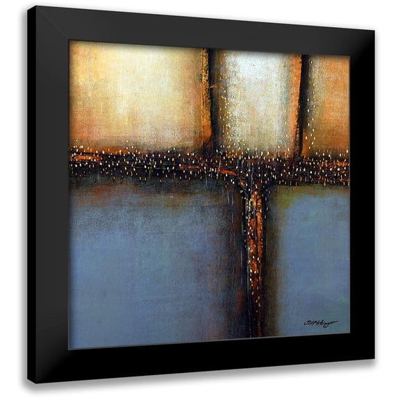 Holsinger, Joel 12x12 Black Modern Framed Museum Art Print Titled - City Lights 3