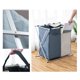 thumbnail image 2 of Oxford Fabric Dirty Clothes Storage Basket Laundry Basket Laundry Hamper Dirty Clothes Sorter Portable Foldable Folding Washing Bin, 2 of 5