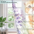 thumbnail image 4 of Little Cat Sunflowers Lavender Butterfly Blackout Curtains Thermal Insulation 63 inch Grommet for Bedroom Living Room Bathroom Kitchen Windows 2 Pack, 4 of 6