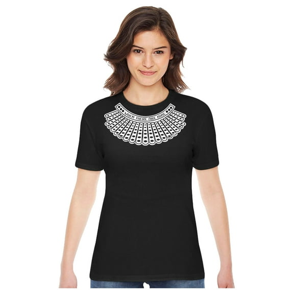 When There Are Nine Feminism Quotes Womens Rights Collar Costume Women T-Shirt XXX-Large Black