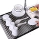 thumbnail image 2 of Stainless Steel Dish Drainer Black Kitchen Folding And Removable Stainless Steel Roller Dryer For Sink,54*35cm, 2 of 4