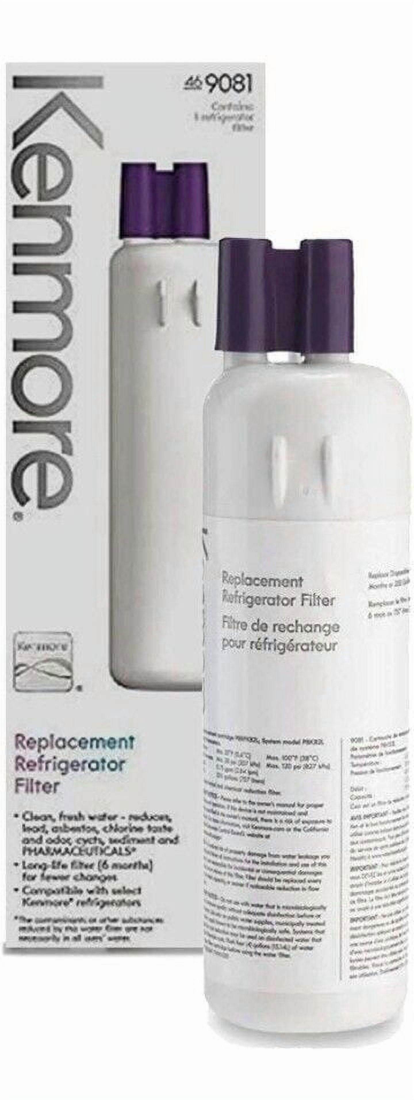 Kenmore 9081 Refrigerator water filter Replacement ,Compatible with Kenmore Water Filter 46-9081 9081 46-9930 9930 Filter 2Pack
