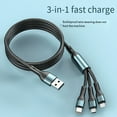 thumbnail image 7 of 100W Universal Charging Cable - 3-in-1 Connector, Fast Charging/Data Transfer, for All Devices, 7 of 7