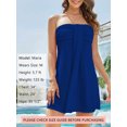 thumbnail image 4 of As Rose Rich Women's Strapless Dress Beach Cover up Tube Top Dresses, 1X, 4 of 9