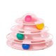 thumbnail image 1 of Juguetes interactivos for gatos de interior, rodillo divertido, torre for gatos de 4 niveles con bonitas pegatinas, plataforma giratoria, juguete rompecabezas con bola for gatitos, 1 of 6
