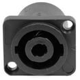 thumbnail image 2 of Seismic Audio 5 Pack of 4 Pole Speakon Panel Mount Connectors - Fits D Series Pattern Hole Black - SAPT240-5Pack, 2 of 5