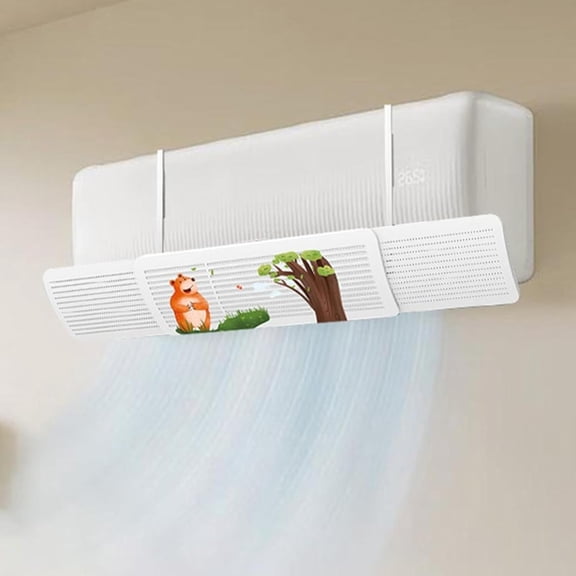 Adjustable Universal AC Air Deflector, Retractable Wind Shield for Home Vents
