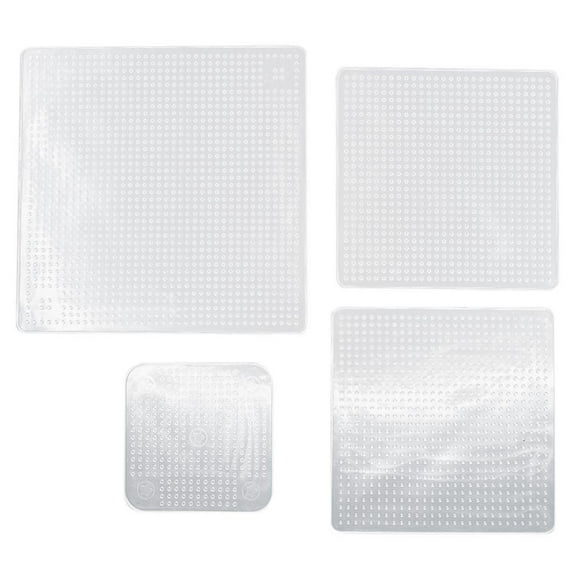 Peggybuy 4pcs Silicone Forte Absorbabilité Plastique Frais Emballage Alimentaire Joint (Blanc)