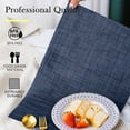 thumbnail image 2 of Placemats Set of 4 Washable Indoor/Outdoor Vinyl Place Mats for Dining Table PVC Weave Table Mats(Navy Blue), 2 of 6