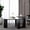 White+Black#1, variant on 360 degree Rotatable modern Coffee Table for Living Room, solid wood legs with simply assemble Cocktail Table, Rotating Modern Apartment Wood Furniture Walnut / Black / Grey Brown / White