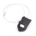 thumbnail image 2 of Retractable Wire Rope Password Lock Combination Coded Locker Keyed Padlock, 2 of 4