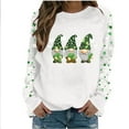 thumbnail image 2 of Cadancy Saint Patricks Day Shirt Women Long Sleeve Crew Neck Irish Shamrock Graphic Cute Sweatshirts Pullover Loose Casual Holiday Trendy Tops, 2 of 5