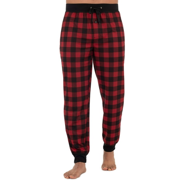 fruit of the loom men's knit poly rayon jogger lounge pant