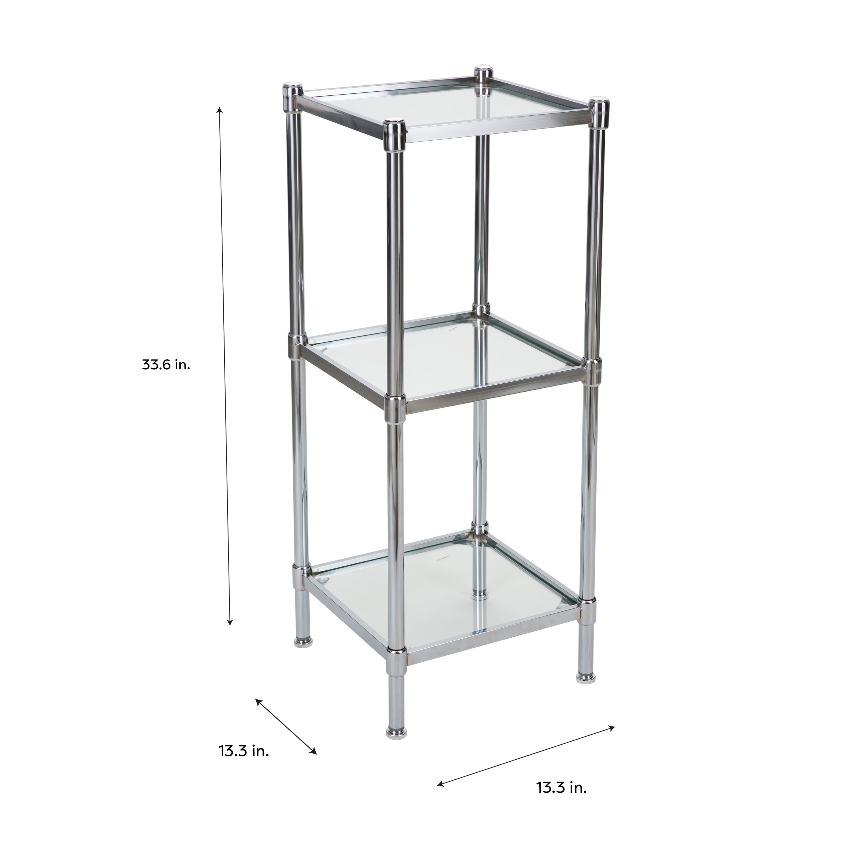 3 tier glass shelf unit deals