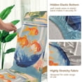 thumbnail image 5 of Yayeee 4 Pack Dining Chair Covers Stretch Parson Chairs Slipcovers Seat Protector, Blue Goldfish Bowl, 5 of 6