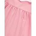 thumbnail image 5 of MORTTIC Toddler Baby Girl Spring Tulip Smocked Dress Short Sleeve Pink Dress with Lovely Tulip Embroidery Princess Dresses, 5 of 8