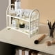 thumbnail image 5 of Organizador de Escritorio de 2 Niveles para Cocina, Baño, Oficina o Dormitorio. Ideal para Especias, Cosméticos y Artículos de Papelería. Disponible En Blanco, Rosa, Beige y Negro., 5 of 6